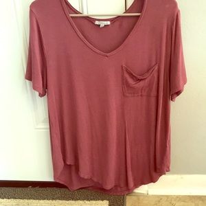 Charlotte Russe XL V-Neck Purple Tee